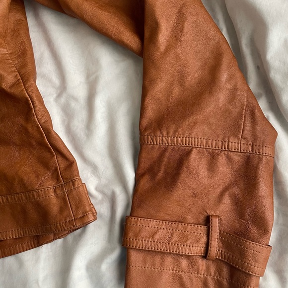 Blanc Noir Tan Leather Jacket - Picture 8 of 9